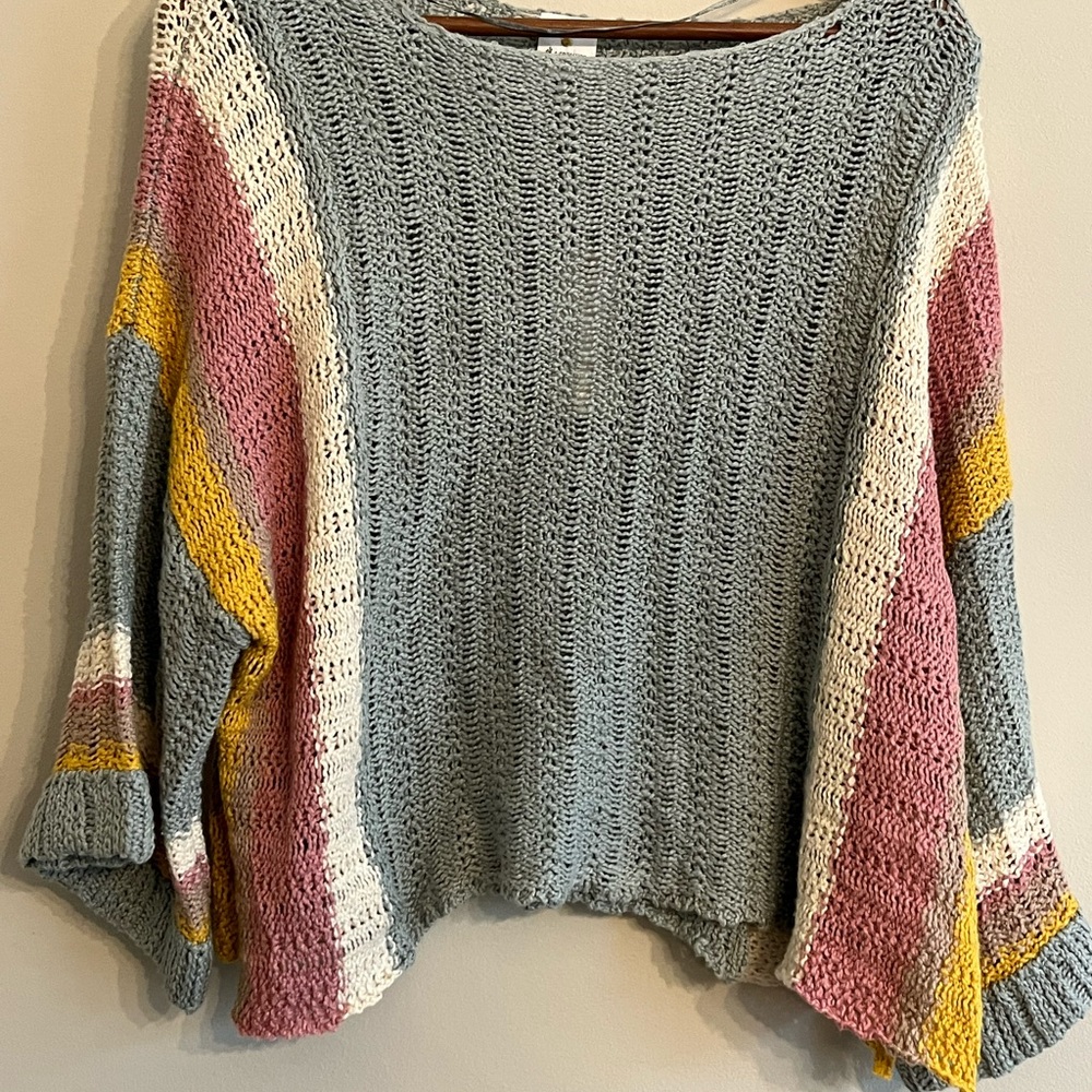 NWT By together knitted boho wide sleeve sweater size Small